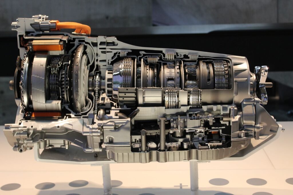 Vue en coupe d'une transmission automobile